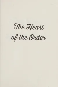 The heart of the order