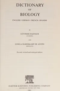 Dictionary of biology