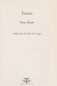 Cover of Éxtasis by Maya Banks