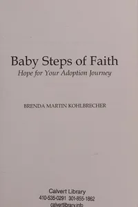 Baby steps of faith