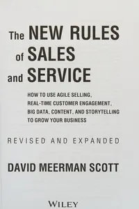 Cover of The new rules of sales and service by David Meerman Scott