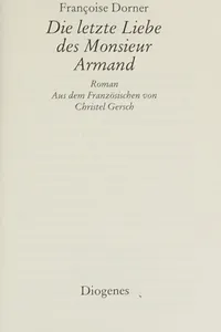 Die letzte Liebe des Monsieur Armand