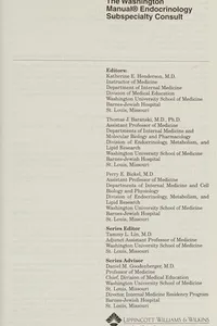 The Washington manual endocrinology subspecialty consult
