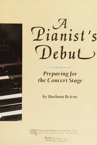 A pianist's debut