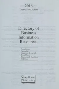Directory of business information resources