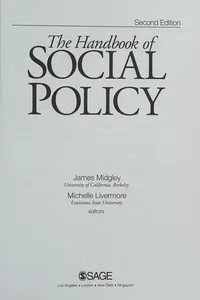 The handbook of social policy