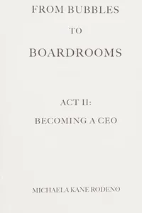 From bubbles to boardrooms
