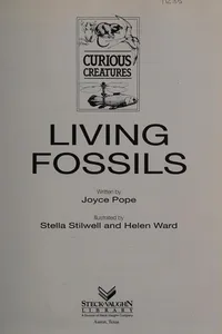 Cover of Living fossils