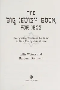 Cover of The big Jewish book for Jews by Ellis Weiner