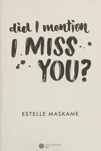Did I Mention I Miss You? (The DIMILY Trilogy, #3)