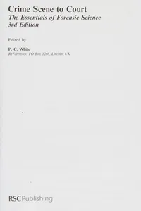 Crime scene to court