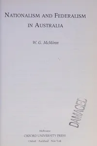 Nationalism and federalism in Australia