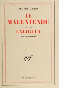 Cover of Caligula, suivi de Le malentendu