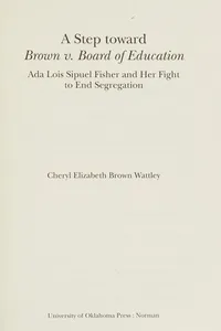 A step toward Brown v. Board of Education