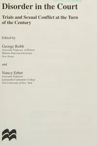 Disorder in the court