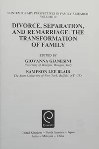 Divorce, Separation, and Remarriage