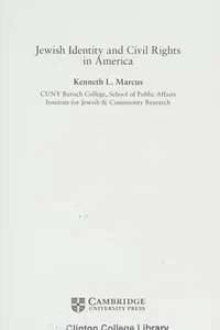 Jewish identity and civil rights in America