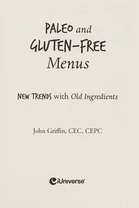 Paleo and gluten-free menus