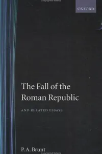 The fall of the Roman Republic and related essays