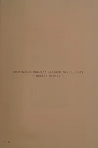 JONATHAN MONK: CONTINUOUS PROJECT ALTERED DAILY; ED. BY JENS HOFFMAN