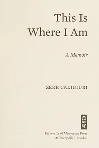 Capa de This Is Where I Am