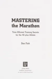 Mastering the marathon