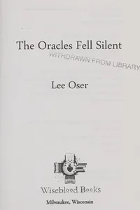 The Oracles Fell Silent