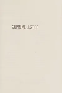 Cover of Supreme justice