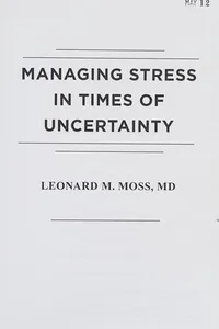 Managing stress in times of uncertainty
