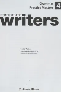 Strategies for writers. Grade 4.