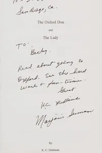 The Oxford Don & The Lady