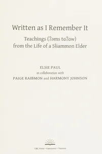 Written as I remember it
