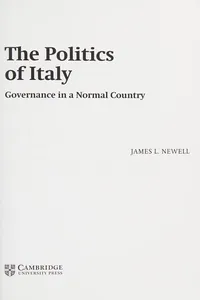The politics of Italy