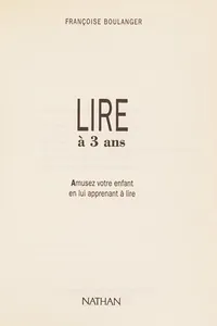 Lire à 3 ans