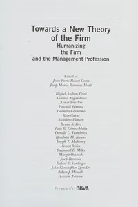 Towards a new theory of the firm