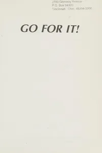Go for it!