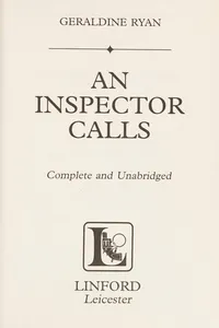 An inspector calls