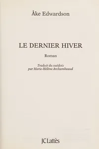 Le dernier hiver