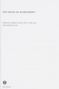 The crises of microcredit