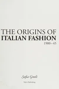 The origins of Italian fashion