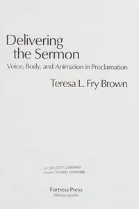 Delivering the sermon