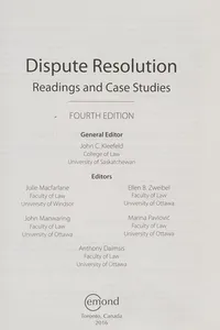Dispute resolution