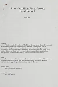 Little Vermilion River project