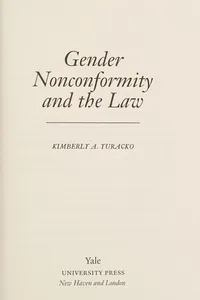 Gender nonconformity and the law