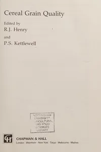 Cereal Grain Quality