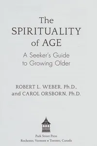 Capa de The spirituality of age
