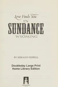 Love finds you in Sundance Wyoming