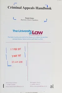 Criminal Appeals Handbook