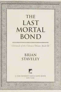 Cover of The last mortal bond by Brian Staveley