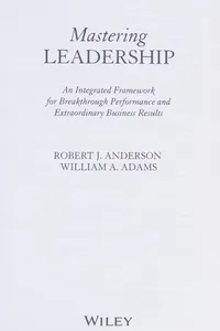 Mastering leadership